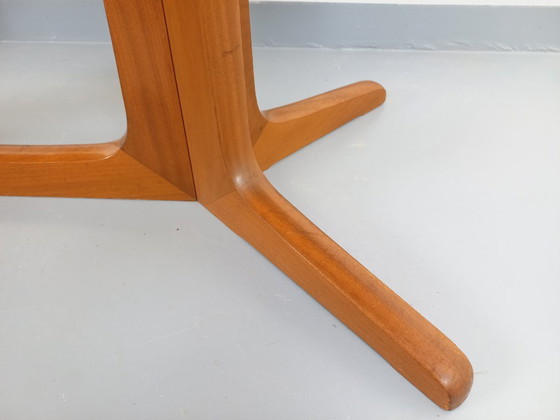 Image 1 of Vintage Baumann oval teak dining table from the 1960s/70s with extensions