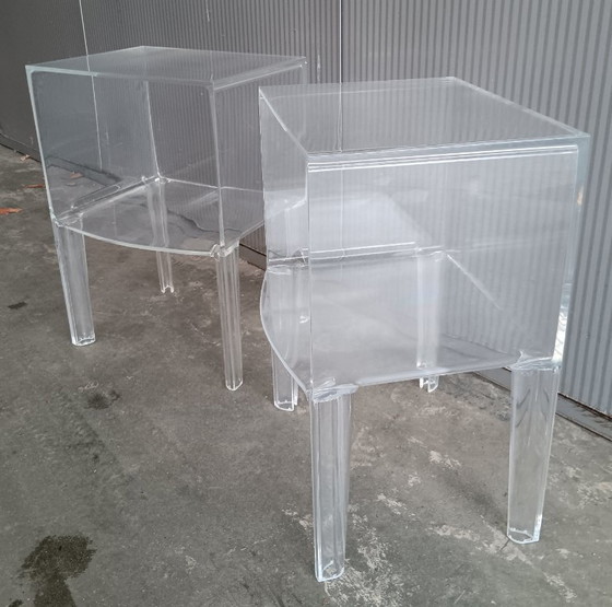 Image 1 of Tables d'appoint Kartell Small Ghost Buster - lot de 2 - transparentes