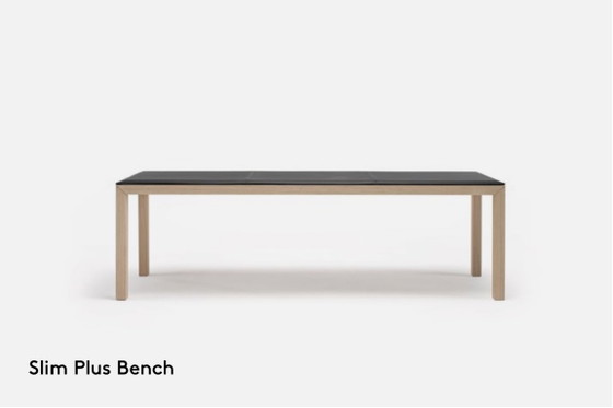 Banc Slim Plus extra long de Bertjan Pot pour Arco, Bois, Cuir, Beige, Modern (photo 2 sur 12)