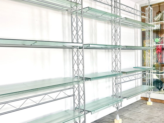 Grande Scaffali a muro disegnati da Lomazzi dePas e d’Urbino per Zerodisegno – Vetro, Metallo (photo 2 of 15)