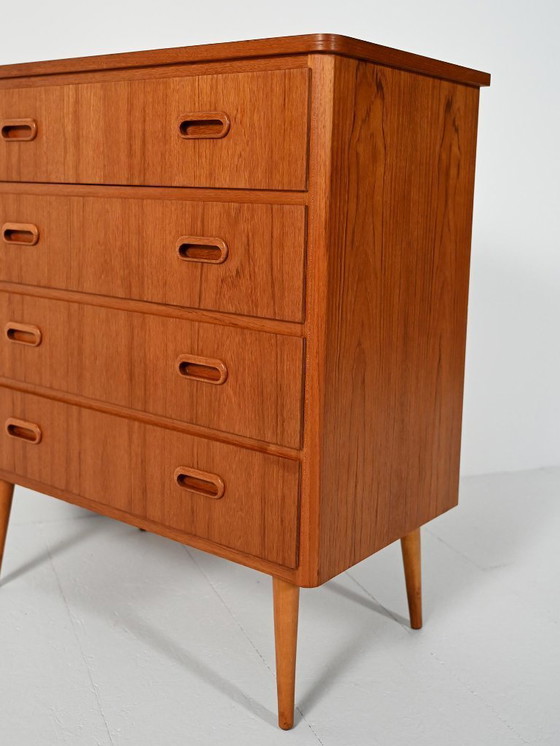 Image 1 of Scandinavian Teak Chest of Drawers, 50s