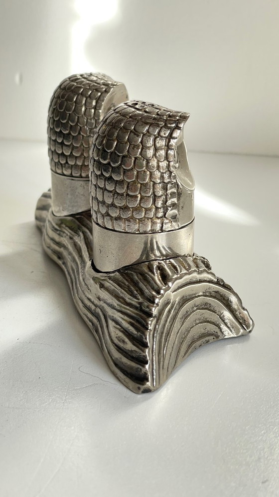 Image 1 of Service M.H. SEL POIVRE Metal Argenté VINTAGE