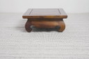 Indonesian Hardwood Opium Style Low Table, Asian Altar Table, Vintage Wooden Riser Plant Stand, Japandi Side Table