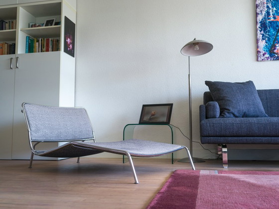 Living Divani Frog Lounge Chair – Piero Lissoni (Tessuto Grigio / Cromo) – Poltrone, Chrome (photo 9 of 9)