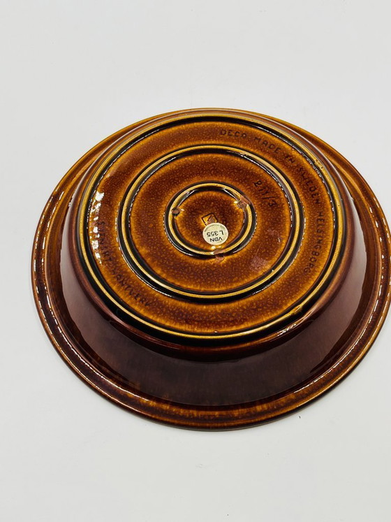 Image 1 of Grand Plat Rond Deco Hälsingborg Ringar K.J. Svensson 70s