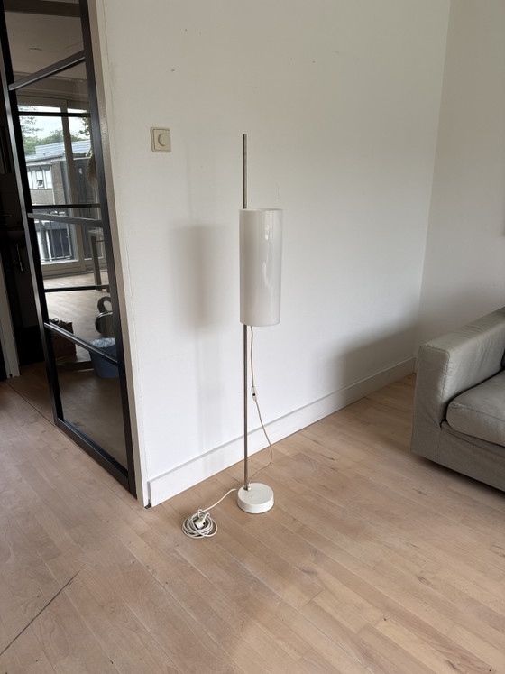 Image 1 of Glasstehlampe aus den 1950er Jahren, inspiriert von Louis Poulsen
