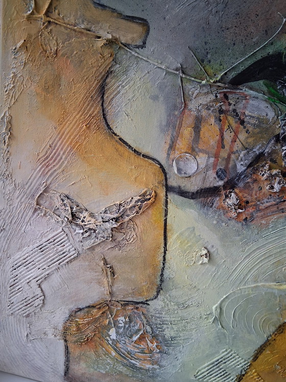 Image 1 of The eye that looks inside me,abstract,mixed techniek