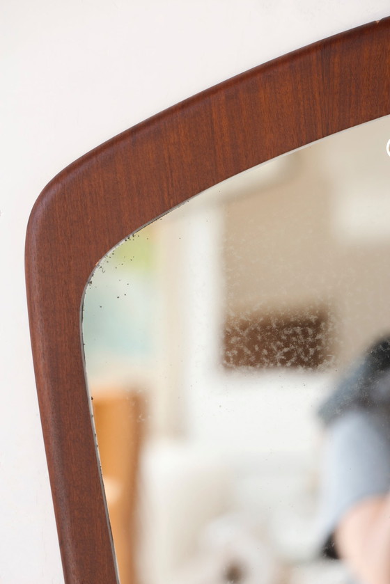 Image 1 of Teak mirror - Scandinave 28.03.25.04