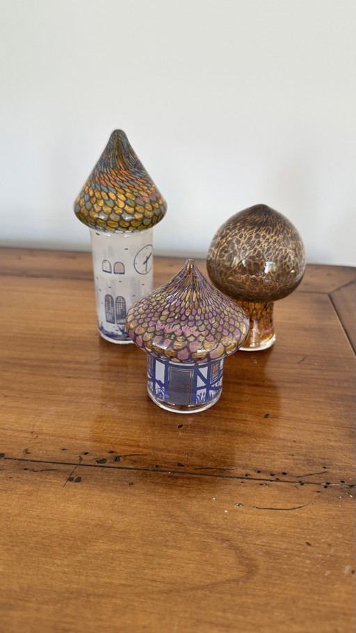 Glazen Paddenstoelen van Vera Walther – decoratieve objecten, Glass