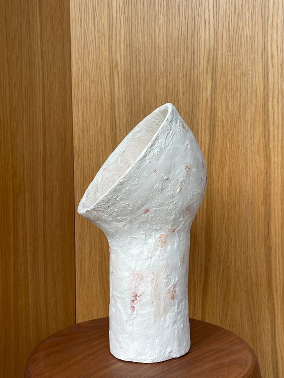Image 1 of French contemporary ceramic lamp, "Narcisse" by Renzo Maar
