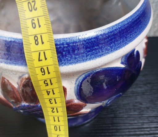 antique earthenware flower pot