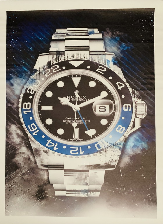 Image 1 of Rolex: Gmt Master "Batman" (Black- Blue Bezel, Oyster Bracelet).