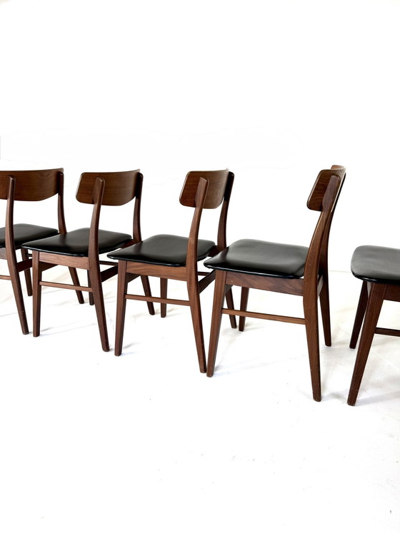 Image 1 of 6x vintage Deense eetkamerstoel, Farstrup Møbler ‘60