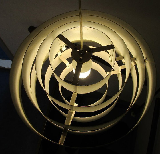 Image 1 of Lampe suspendue Linea Verdace en acier inoxydable.