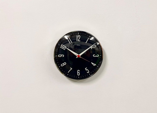 Vintage dunkelblaue Wanduhr von Metamec, 1970er Jahre