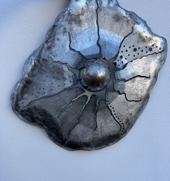 Image 1 of Handcrafted wrought iron wall sculpture