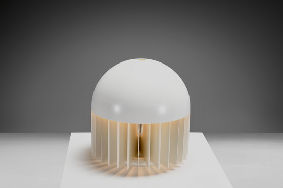Image 1 of Large Metal 'MT' Table / Floor Lamp by Giancarlo Mattioli for Sirrah, Italy 1969