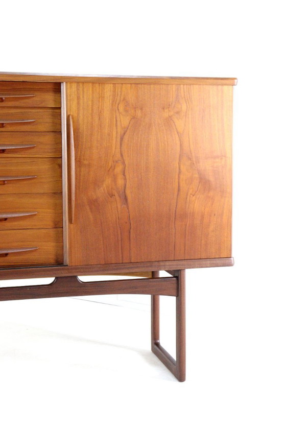 Image 1 of  Vamo Sønderborg highboard attr. Arne Vodder | 194 cm vintage Deens design