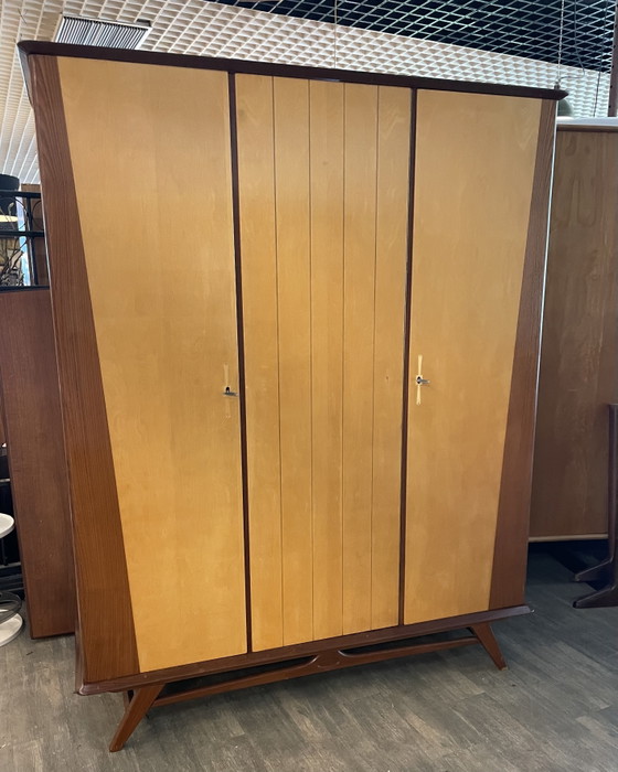Image 1 of 3-door wardrobe with 2 matching bedside tables