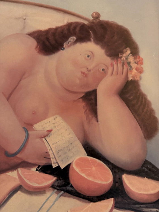 Image 1 of Fernando Botero – La Lettera (1976) Copyright Botero 1991, imprimé en Italie