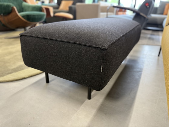 Image 1 of Gelderland 7784 Hocker Wollstoff schwarz 130x81xH42