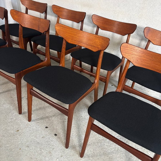 8x Sedie da pranzo in teak di Schiønning & Elgaard – Wood (photo 2 of 11)
