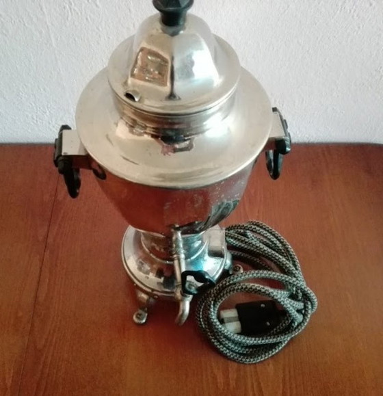 Image 1 of Samovar électrique russe vintage, théière en métal
