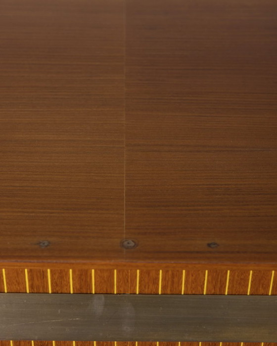 Image 1 of Credenza sideboard vintage anni 50 in legno e ottone dorato design Italiano