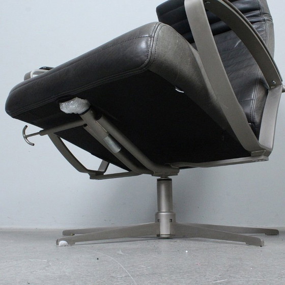Image 1 of BoConcept - Sillón con otomana - Cuero, Metal