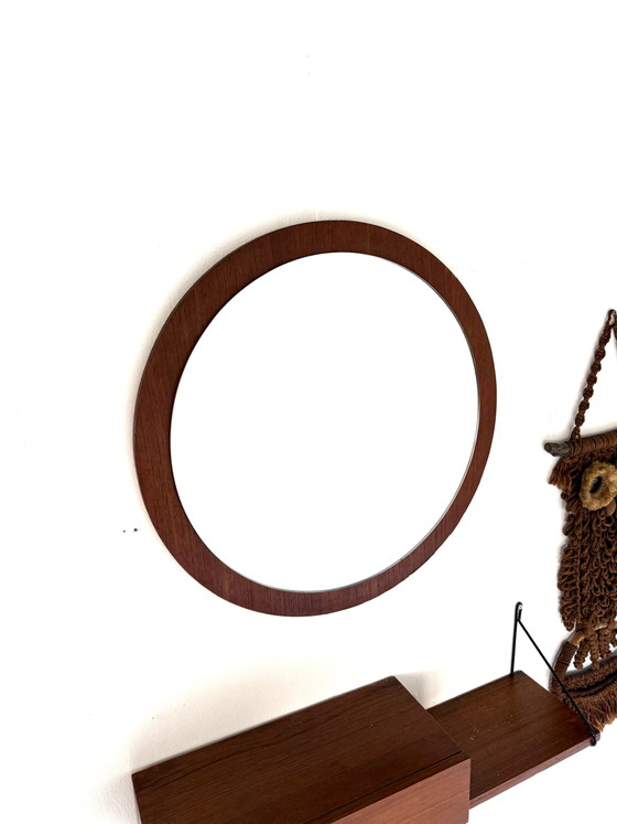 Specchio vintage danese in teak anni '60 – Glass, Wood (photo 8 of 9)