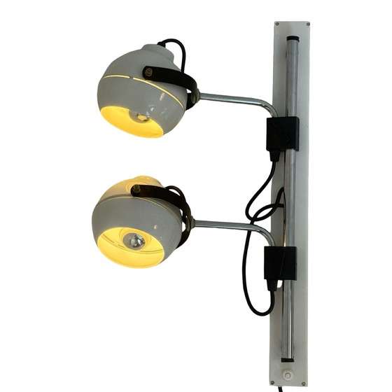 Image 1 of Vintage - Double wall lamp - Eyeball / spots - fully adjustable - White