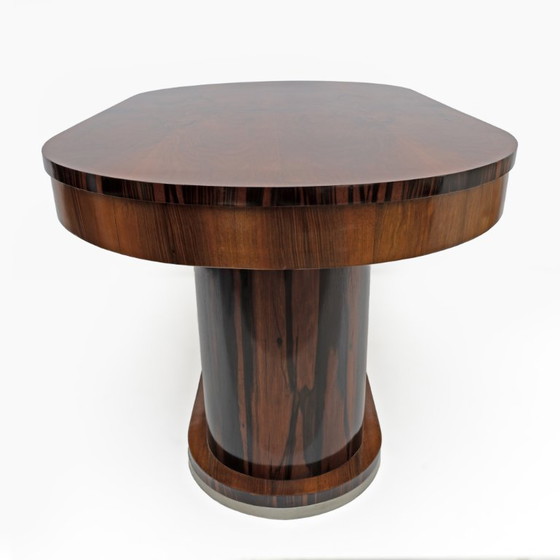Image 1 of Art Deco Italian Walnut Dining Table, 1940