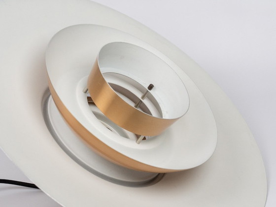 Coppia di 2 lampade a sospensione vintage danesi Superlight di David Mogensen – Alluminio (photo 12 of 18)