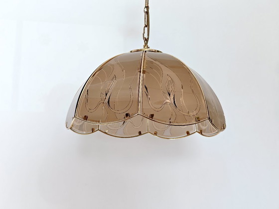 Image 1 of Vintage Glass Pendant Light