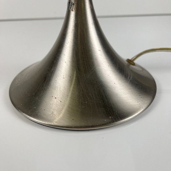 Space age mushroom Table lamp, Tactile lamp, 2000, Metal, Glass, Silver, Modern (photo 4 of 11)