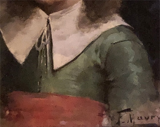 Image 1 of Oil on panel by François Maury (1861–1933) Portrait of a Musketeer – French School, late 19th century