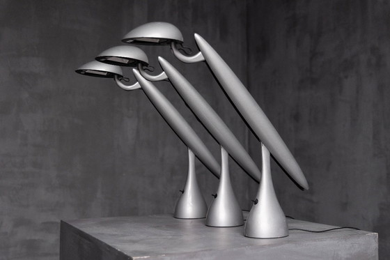 Image 1 of Lampade da scrivania postmoderne Heron di Isao Hosoe per Luxo, Norvegia, anni '90
