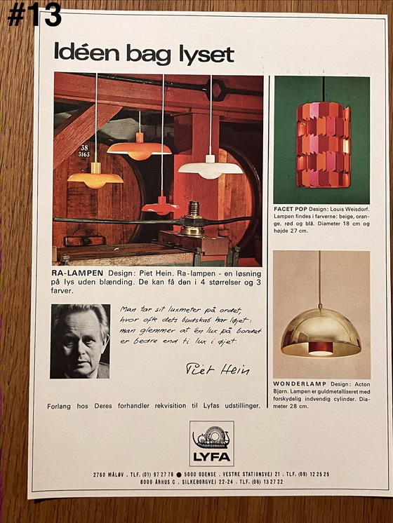 Image 1 of Materiale pubblicitario dal design vintage anni '60 e '70