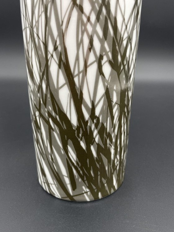 Arzberg Porcelain Vase 1970s, Stylized Grass Motif – Glass (photo 3 of 6)