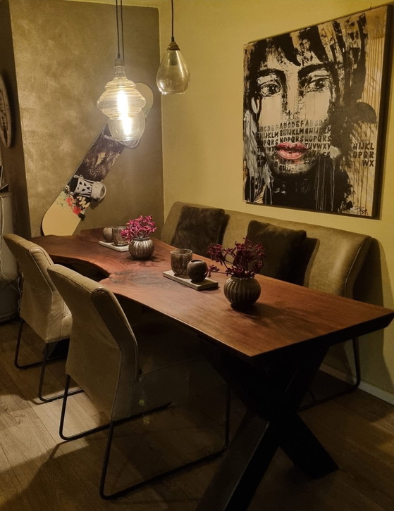 Solid cherry wood dining table 230 cm – custom-made by a carpenter (photo 4 of 5)