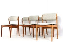 6x Erik Buch for O.D. mobler chairs vintage reupholstered