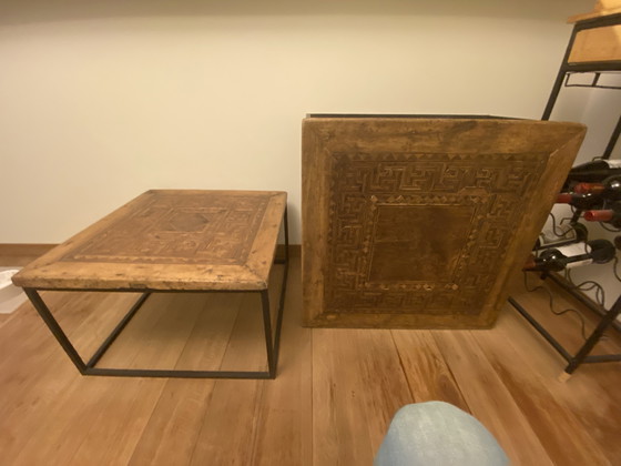 Image 1 of Two Antique Side Tables/Saloon Tables