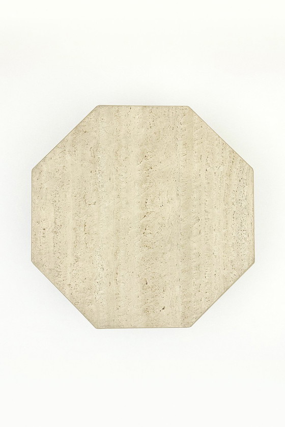 Image 1 of Octagonal Travertine Tables Set