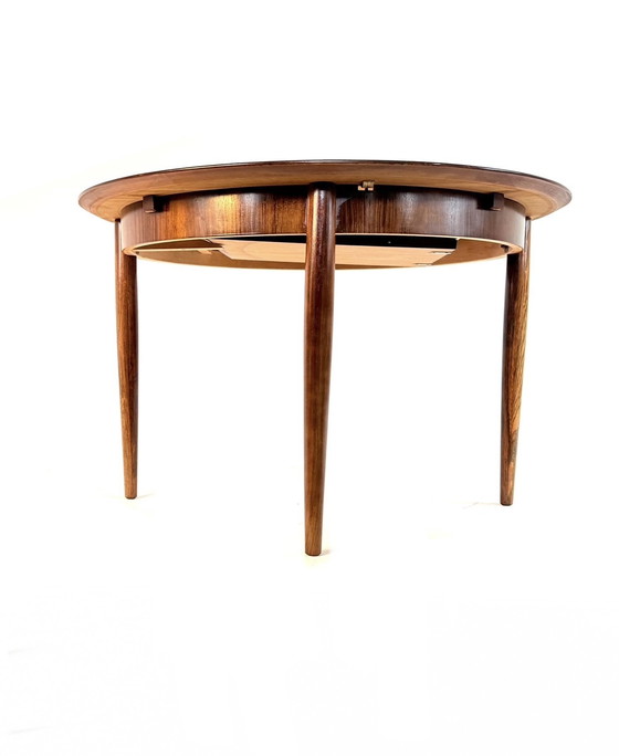 Image 1 of Vintage extendable Pallisander dining table, Lübke '60