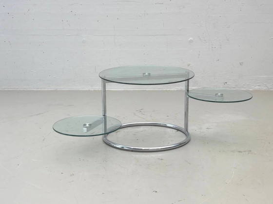 Swivel side table, 1970s – Coffee tables, Glass (photo 7 of 9)