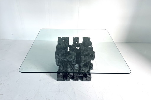 Table basse sculpturale beutaliste