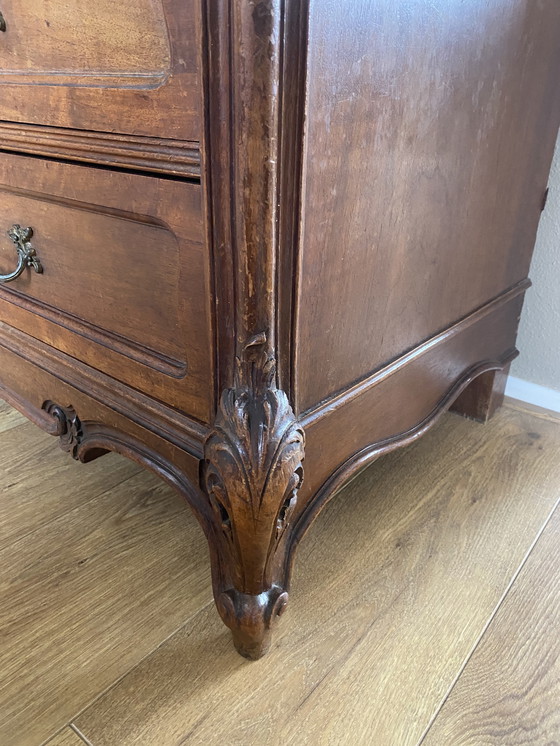 Image 1 of Cómoda antigua de estilo Reina Ana, tocador, cómoda, mueble de baño