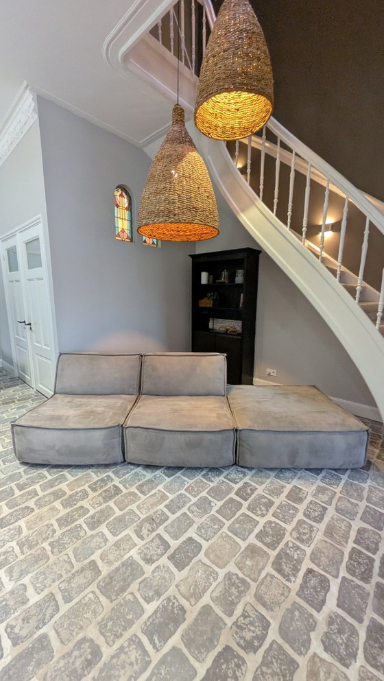 Image 1 of Modulaire bank (Goossens Jim) Micro Leer Alcamara Licht Grijs