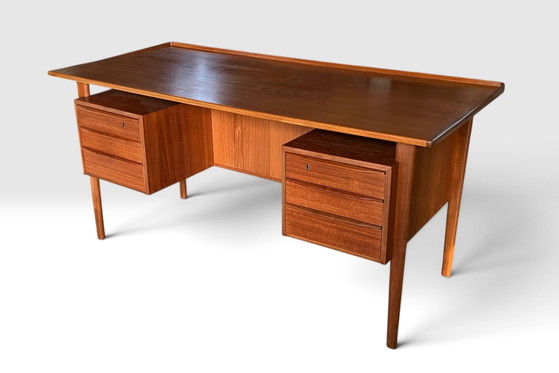 Peter Løvig Desktop in teak for Hedensted Møbelfabrik – Wood (photo 7 of 14)