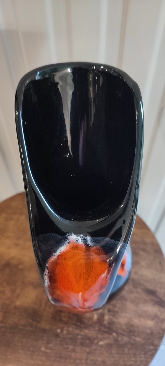 Image 1 of Flamed ceramic vase or pitcher Vallauris 1960